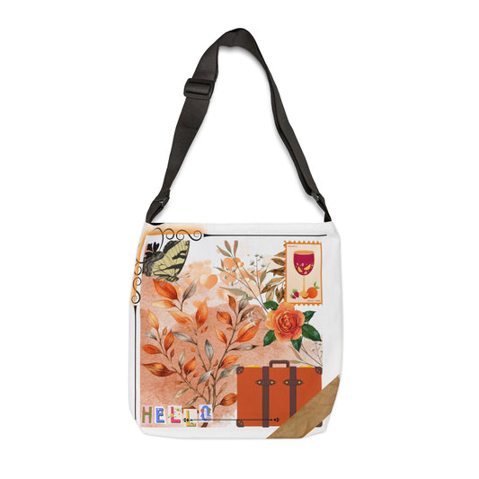 Scrapbook Travels Adjustable Tote Bag (AOP)