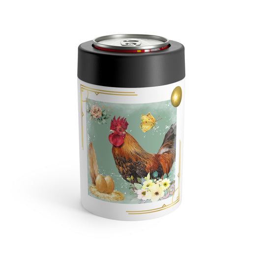 Rooster Guarding Nest Can Holder