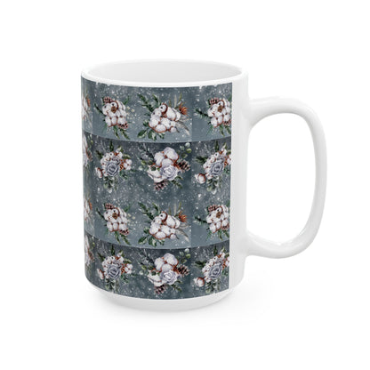 Cotton In A Snow Storm - Ceramic Mug, (11oz, 15oz)