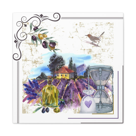 Lavender Farm - Matte Canvas, Stretched, 1.25"