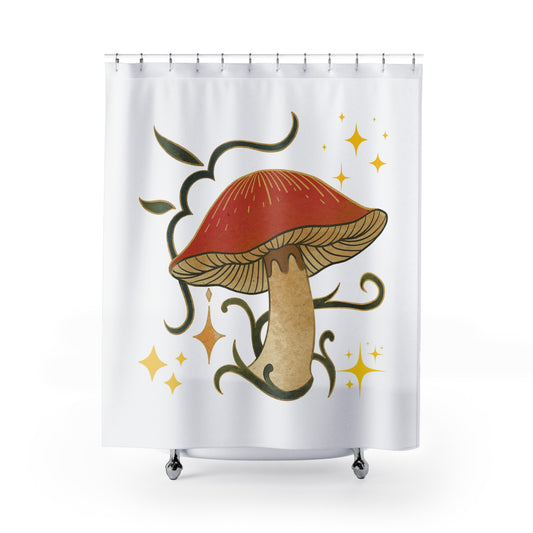 Mushroom Hunting  - Shower Curtains