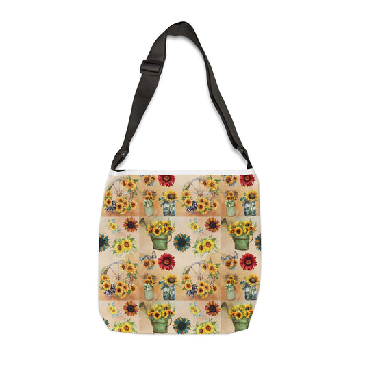 Sunflower Garden Adjustable Tote Bag (AOP)