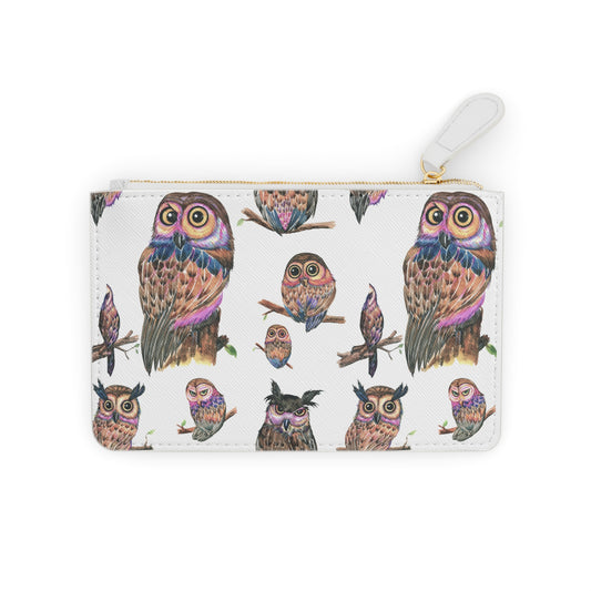 Mini Clutch Bag- Judgmental Owl