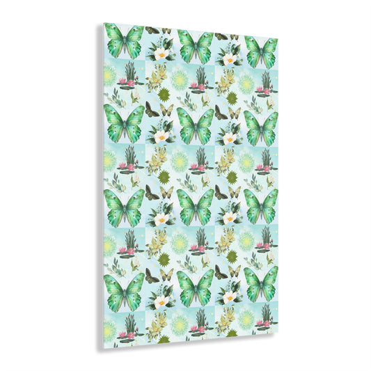 Butterfly Pond Pattern Acrylic Print