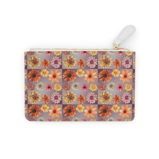 Mini Clutch Bag- Orange Flower