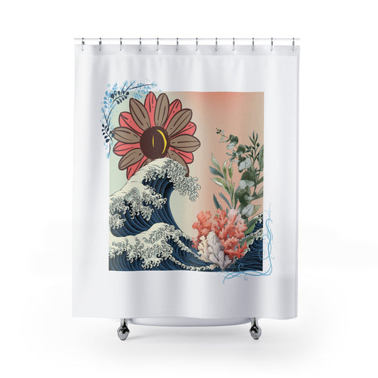 Waves Breaking - Shower Curtains