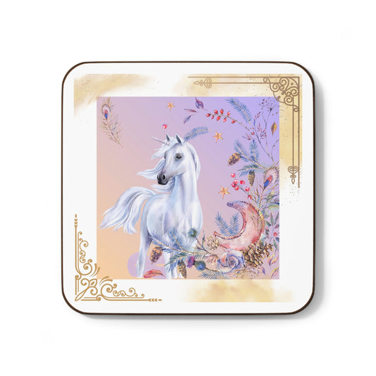 Unicorn Nature Hardboard Back Coaster