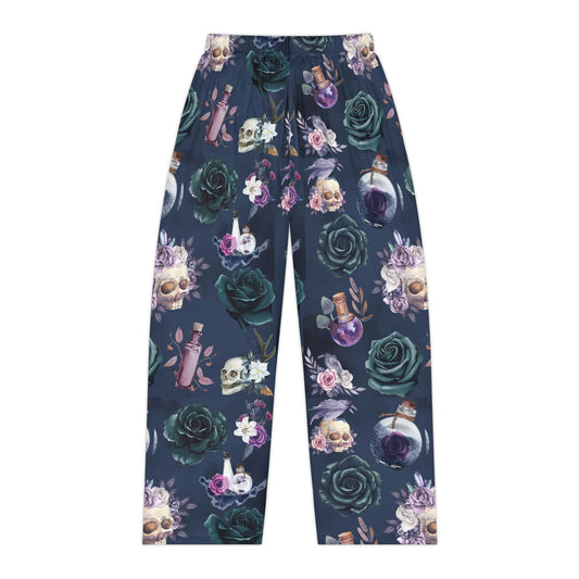 Goth and Skull- Women's Pajama Pants