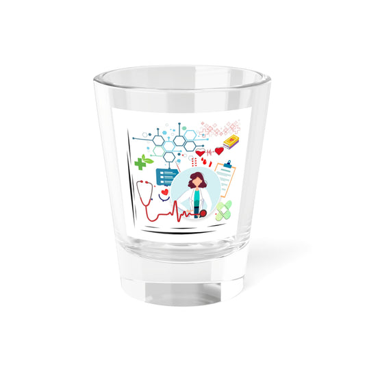 Medical Hero's Shot Glass, 1.5oz