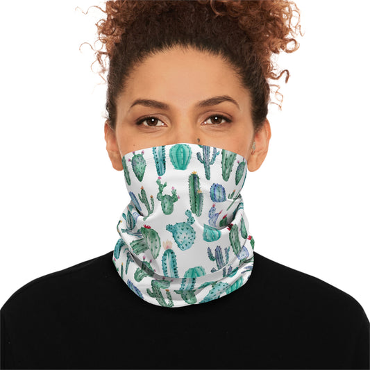 Cool Cactus Winter Neck Gaiter With Drawstring