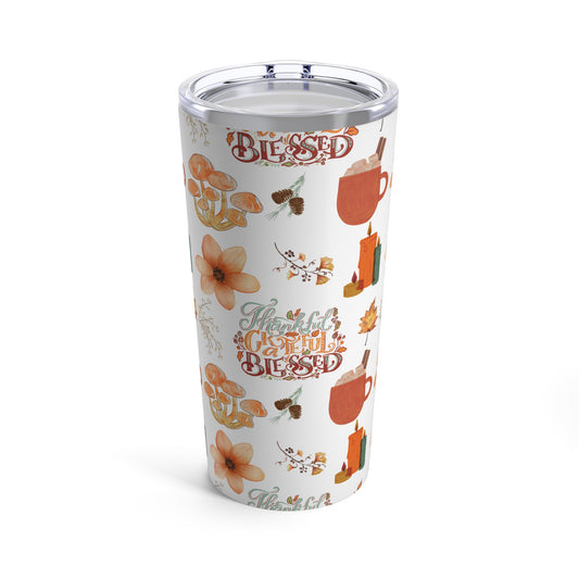 Thankful, Grateful, and Blessed Tumbler 20oz