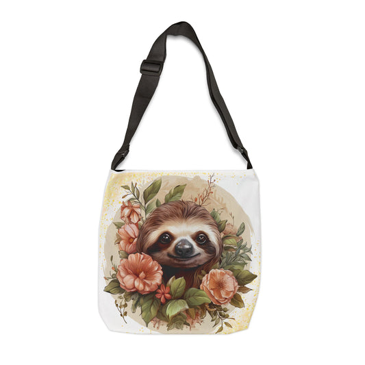 Delightful Sloth Adjustable Tote Bag (AOP)