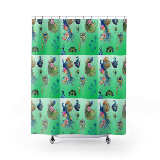 Peacock - Shower Curtain