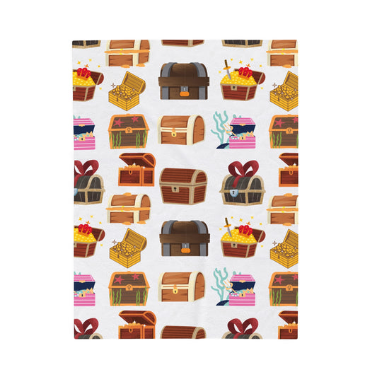 Treasure Chest - Velveteen Plush Blanket