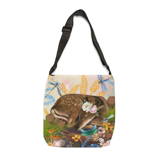 Sleeping Deer Adjustable Tote Bag (AOP)