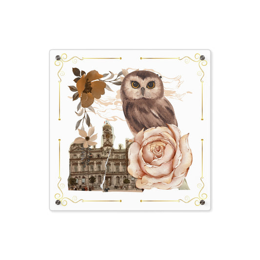 Wise Owl- Acrylic Wall Art Panels