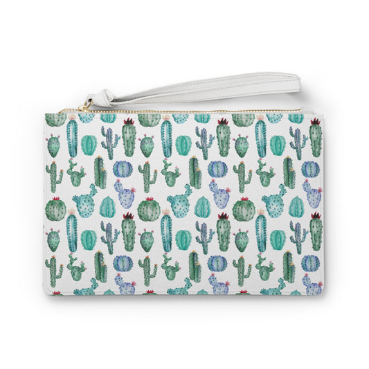 Clutch Bag- Blue Cactus