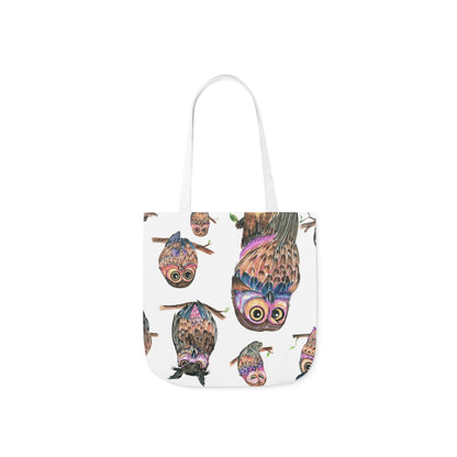 Judgmental Owls Canvas Tote Bag, 3 sizes/5-Color Straps