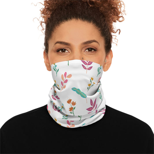 Pastel Nature Winter Neck Gaiter With Drawstring