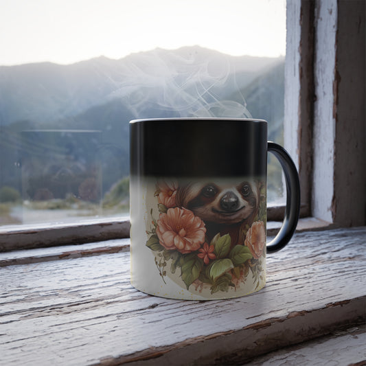 Delightful Sloth - Color Morphing Mug, 11oz