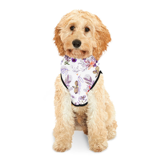 Purple Flowers - Pet Hoodie