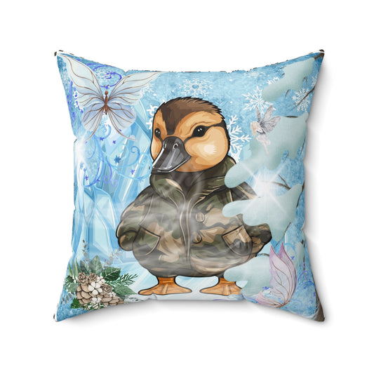 Warm Duck Spun Polyester Square Pillow