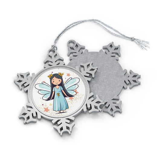 Butterfly Costume LBD - Pewter Snowflake Ornament