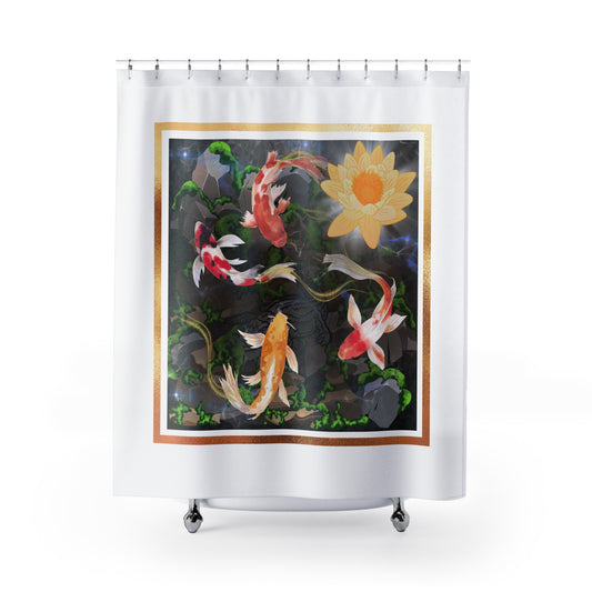 Koi Pond - Shower Curtains