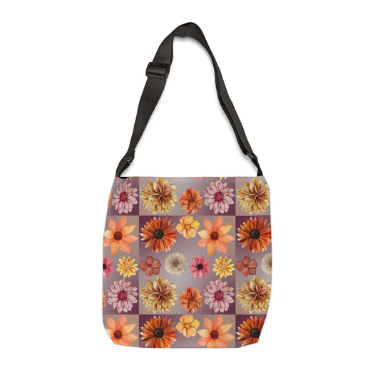 Orange Flower Adjustable Tote Bag (AOP)