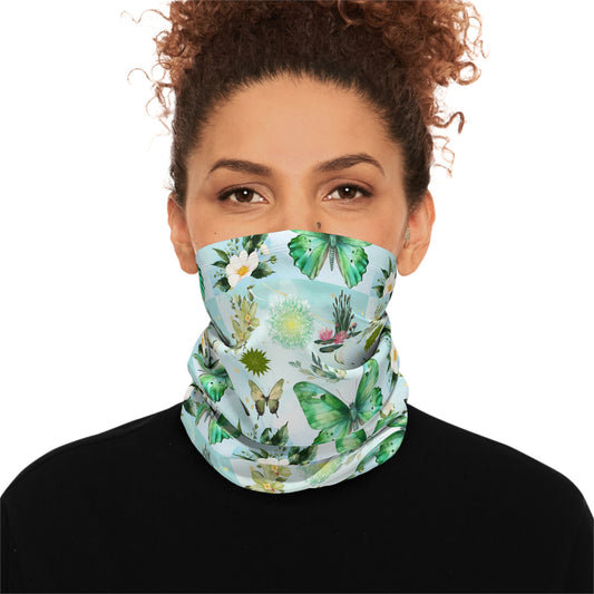 Butterfly Pond Winter Neck Gaiter With Drawstring