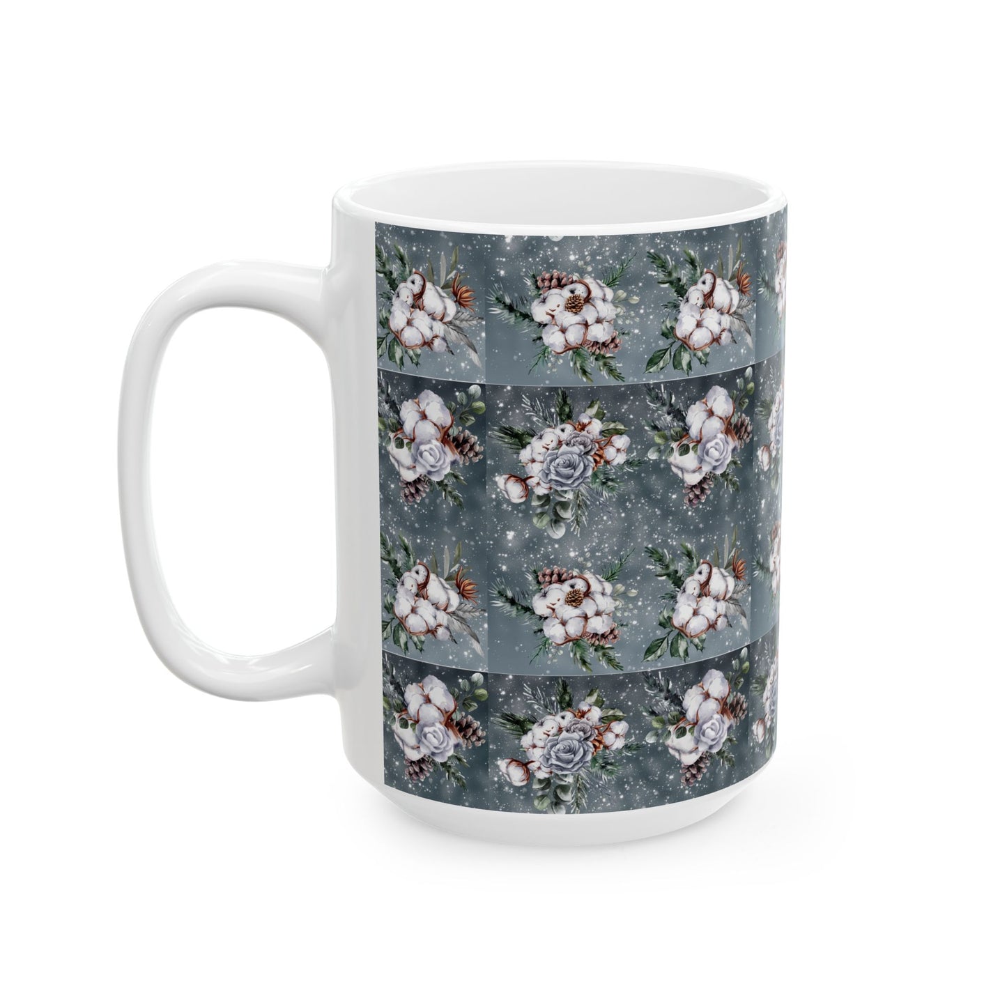 Cotton In A Snow Storm - Ceramic Mug, (11oz, 15oz)