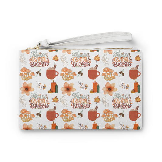 Clutch Bag- Thankful, Grateful, Blessed