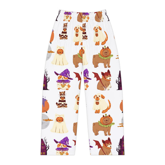 Pet Costumes Women's Pajama Pants (AOP)- Elastic