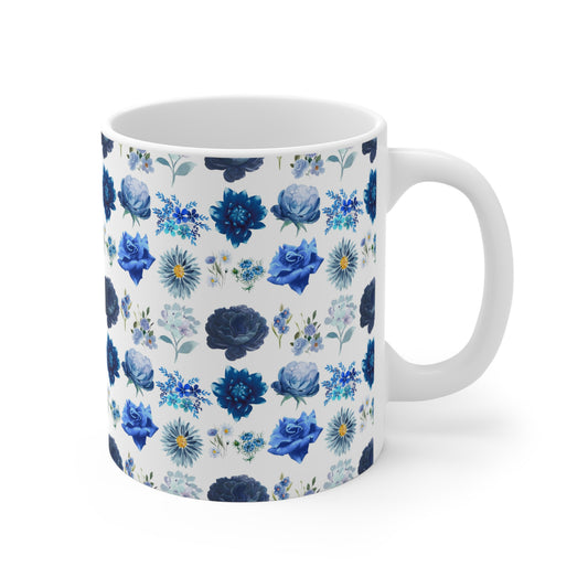 Blue Flowers Mug 11oz