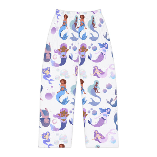 Mermaid Women's Pajama Pants (AOP)- Elastic