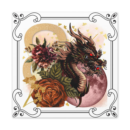 Dragon of 8 - Matte Canvas, Stretched, 1.25"