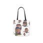 Judgmental Owls Canvas Tote Bag, 3 sizes/5-Color Straps