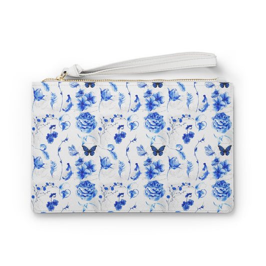 Clutch Bag- Blue Floral