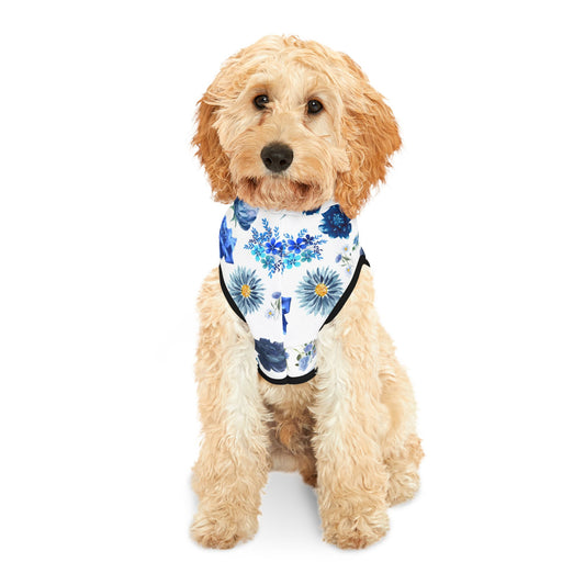 Blue Flowers - Pet Hoodie