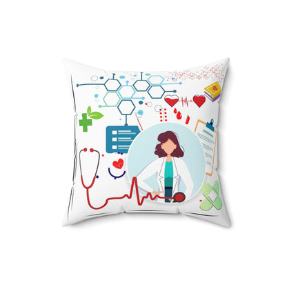 Medical Hero's Spun Polyester Square Pillow