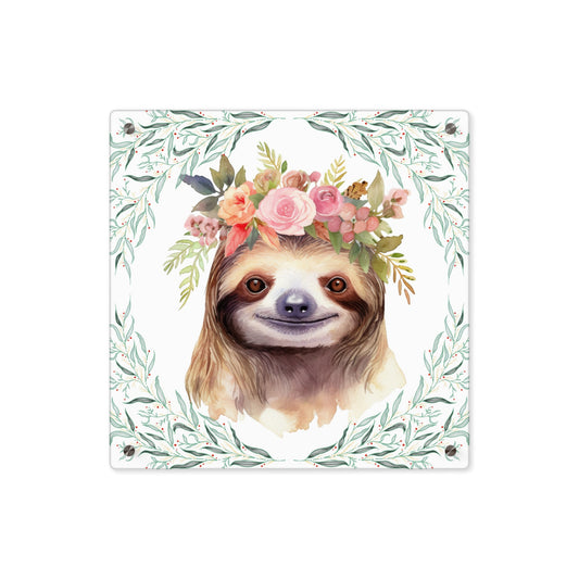 Pretty Sloth Acrylic Wall Art Panels