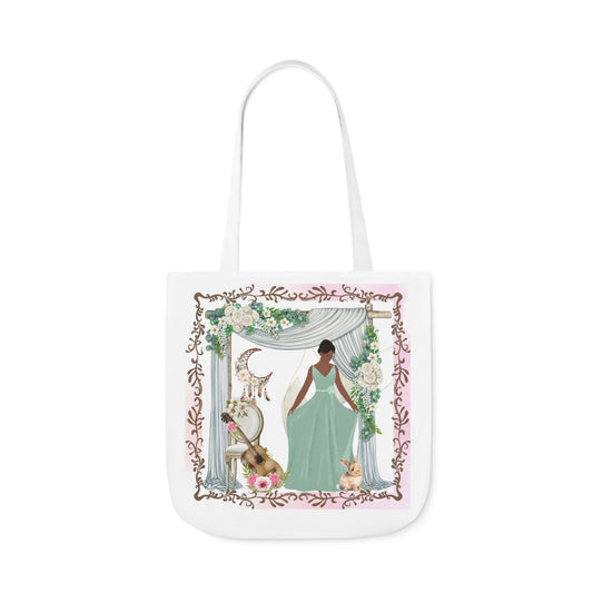 Ready To Party Canvas Tote Bag, 3 sizes/5-Color Straps