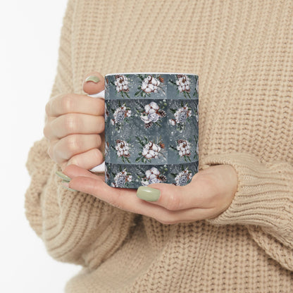 Cotton In A Snow Storm - Ceramic Mug, (11oz, 15oz)