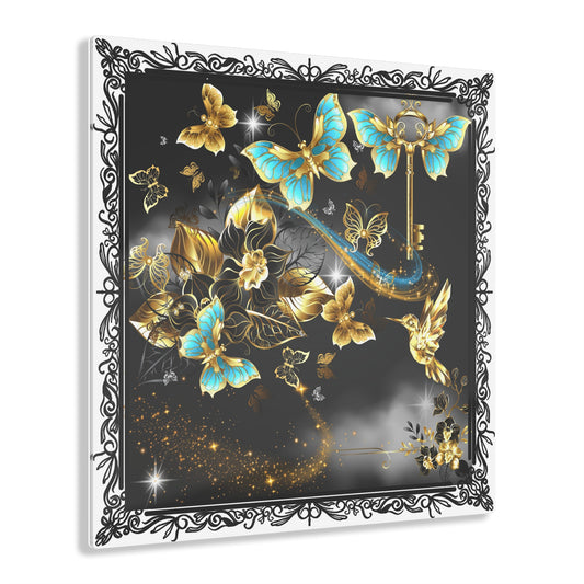 Magic Butterflies and Humming Birds Acrylic Print