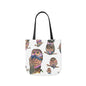 Judgmental Owls Canvas Tote Bag, 3 sizes/5-Color Straps