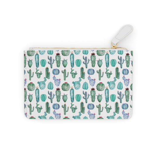 Mini Clutch Bag- Blue Cactus