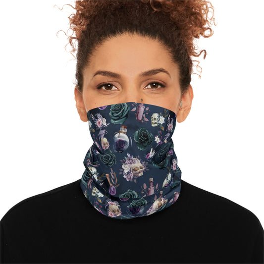 Goth Skull - Winter Neck Gaiter With Drawstring