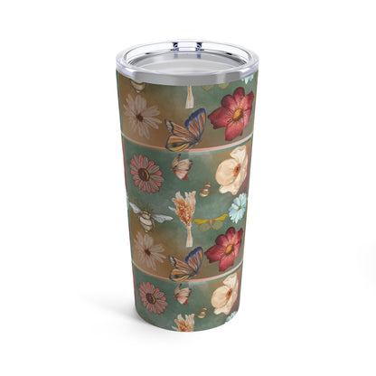 Bees and Flowers Tumbler 20oz