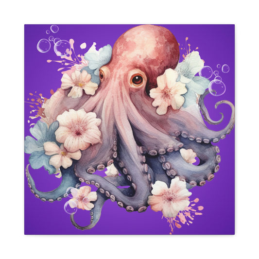 Pretty Octopus - Matte Canvas, Stretched, 1.25"