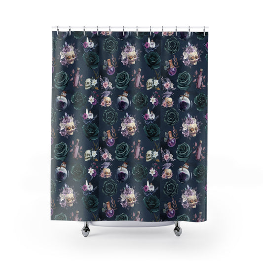 Goth Skulls - Shower Curtains